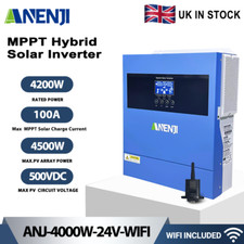 4.2KW 24V Hybrid Inverter On Grid Off Grid Solar MPPT 100A 220V/230VAC 500V WIFI