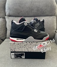 Size 5.5Y - Nike Air Jordan 4 Retro Bred Reimagined GS 2024 Receipt FQ8213-006