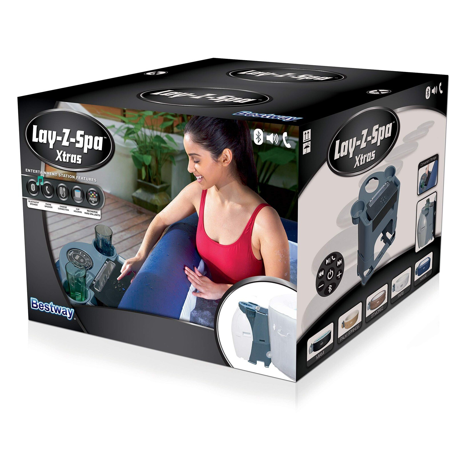 LAY-Z-SPA XTRAS - ESTACIÓN DE ENTRETENIMIENTO - PARA TODAS LAS BOMBAS DE CHORRO DE AIRE LAYZ ANTERIORES A 2021