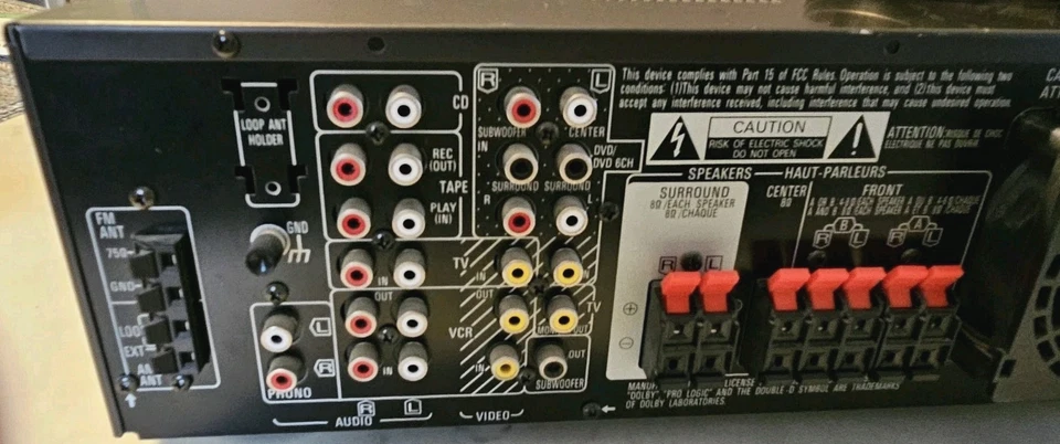Technics SA-AX540 AV Control Stereo Receiver Dolby Pro Logic - Image 3 of 4