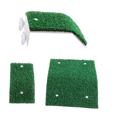 Turtle BaskingPlatform Simulation Grass Turf Turtle Resting Large Aquarium Deco