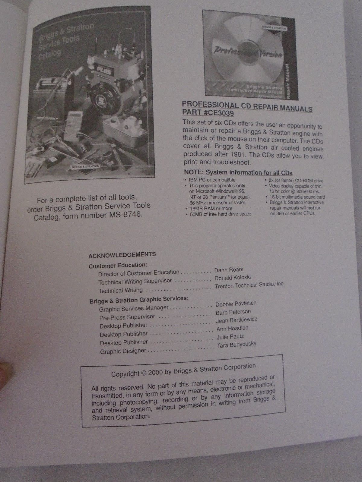 Briggs & Stratton Single Cylinder L Head Engines Built After 1981 Repair  Manual | eBay