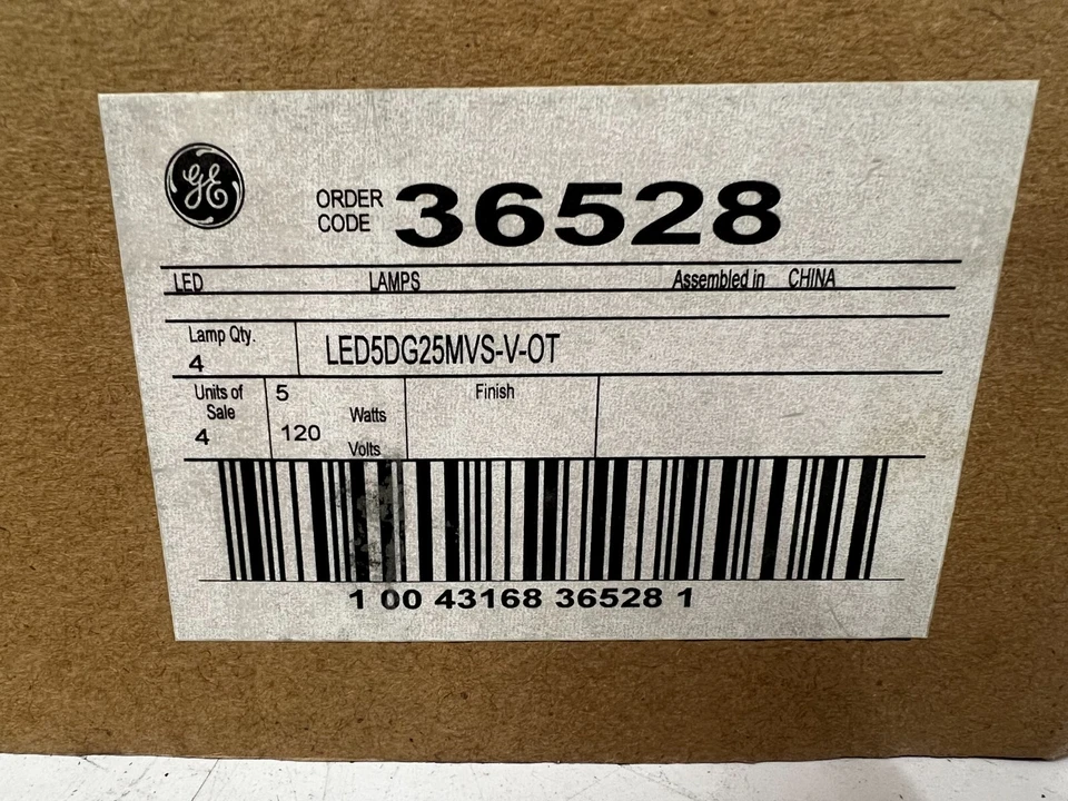 12 GE Vintage 60W/5W LED Light Bulb Globes Vintage Spiral Amber Medium Base G25 - Image 3 of 4