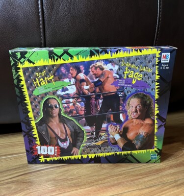 Vintage WCW Bret Hart And Diamond Dallas Page DDP 100 Pieces 1999 Sealed