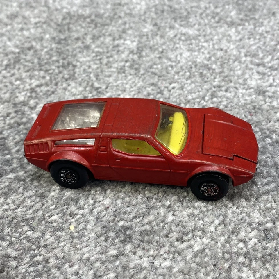 "Matchbox Superkings K56 Maserati Bora rojo vintage hecho a presión en Inglaterra 1975 4""" Foto 4 de 4