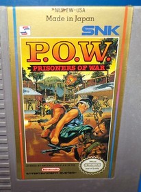 P.O.W. Prisoners Of War and Top Gun Nintendo Entertainment 1988 NES Auth Working