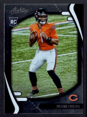 Justin Fields 2021 Panini Absolute Rookie Card RC #108 Chicago Bears