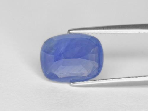 IGI Certified BURMA Blue Sapphire 7.97 Cts Natural Untreated Cushion - Picture 4 of 9