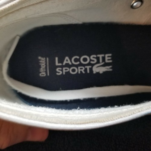 LACOSTE SPORT Hombre Zapatos Informales Talla 13 Blancos Con Cordones MARCEL LCR 12375 0714 - Imagen 11 de 12