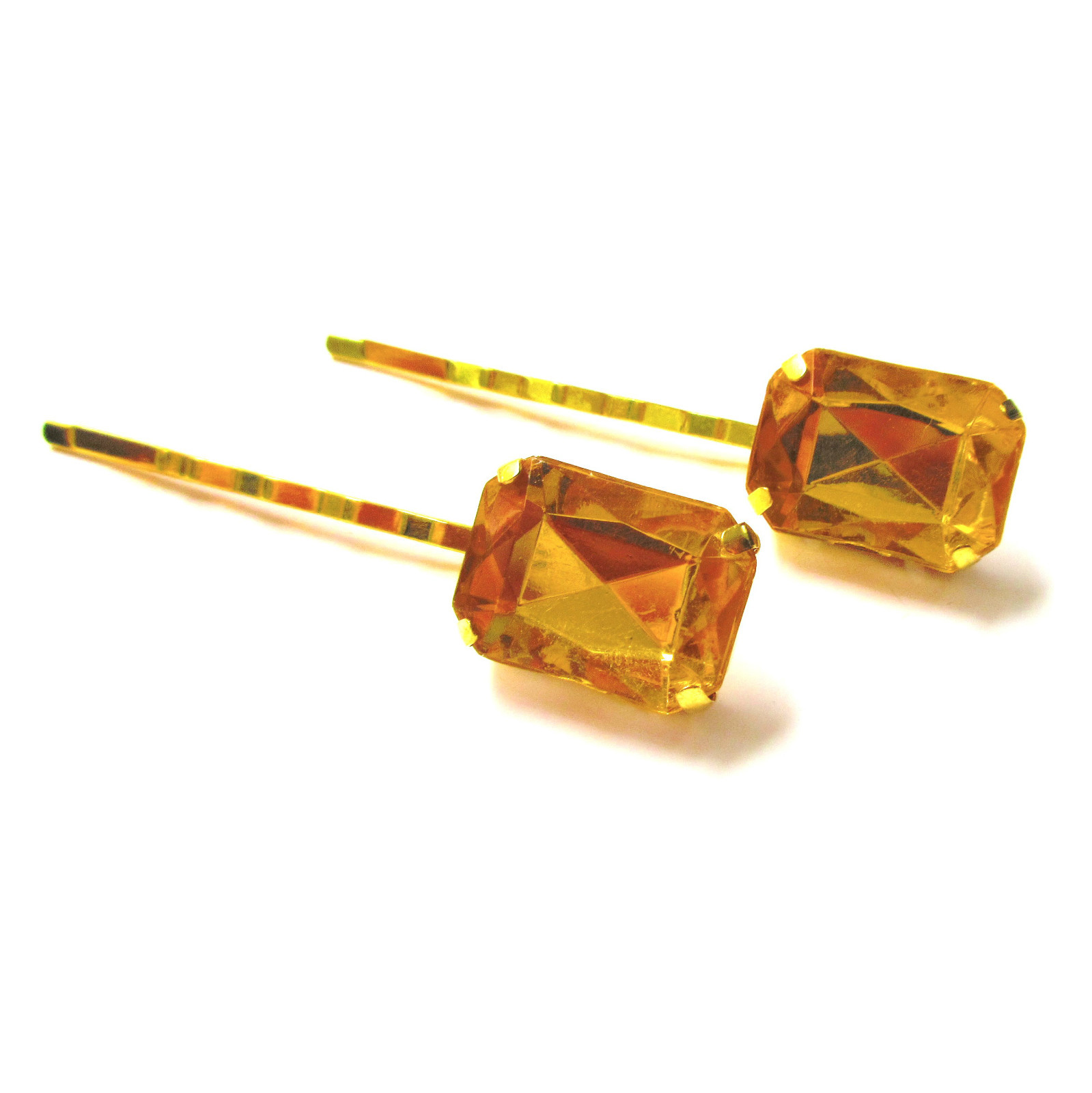 diamante bobby pins, jewelled hair slides vintage rhinestone clips