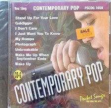 1650 CONTEMPORARY POP POCKET SONGS KARAOKE CDG DISC