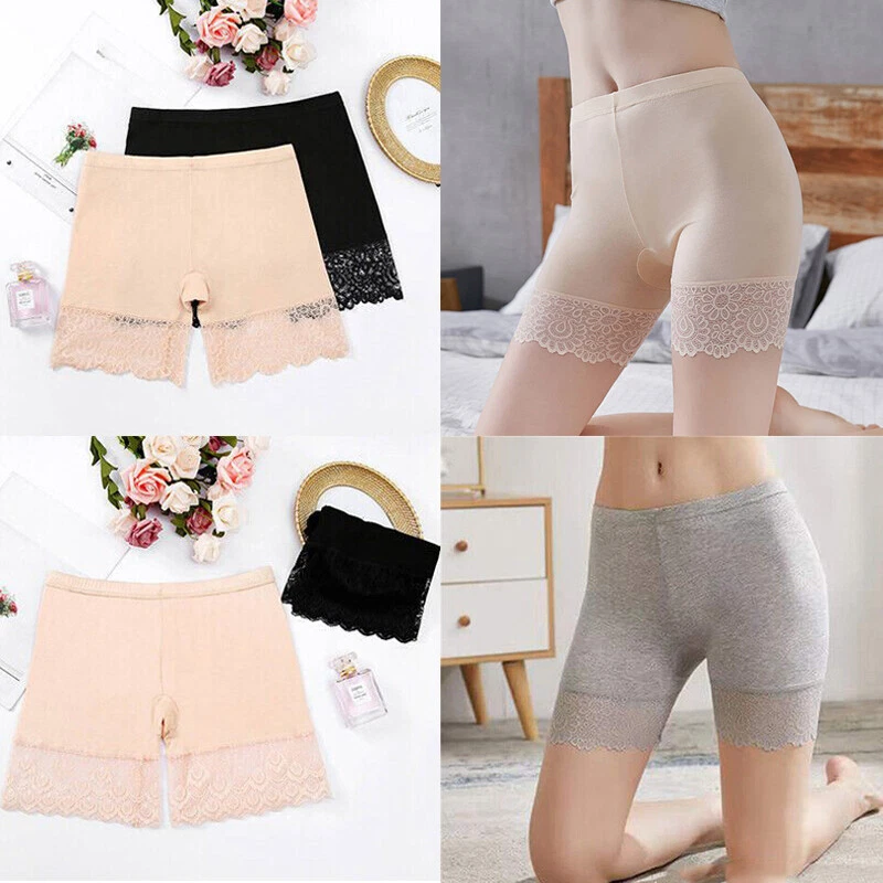 Women Ladies Boxer Cotton Long Leg Underwear Safety Shorts