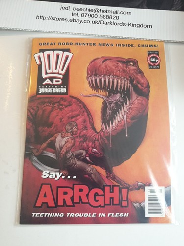 2000AD #819 prog comic - Nice Nm clean - 23 Jan 1993 Featuring Judge Dredd - Picture 2 of 3