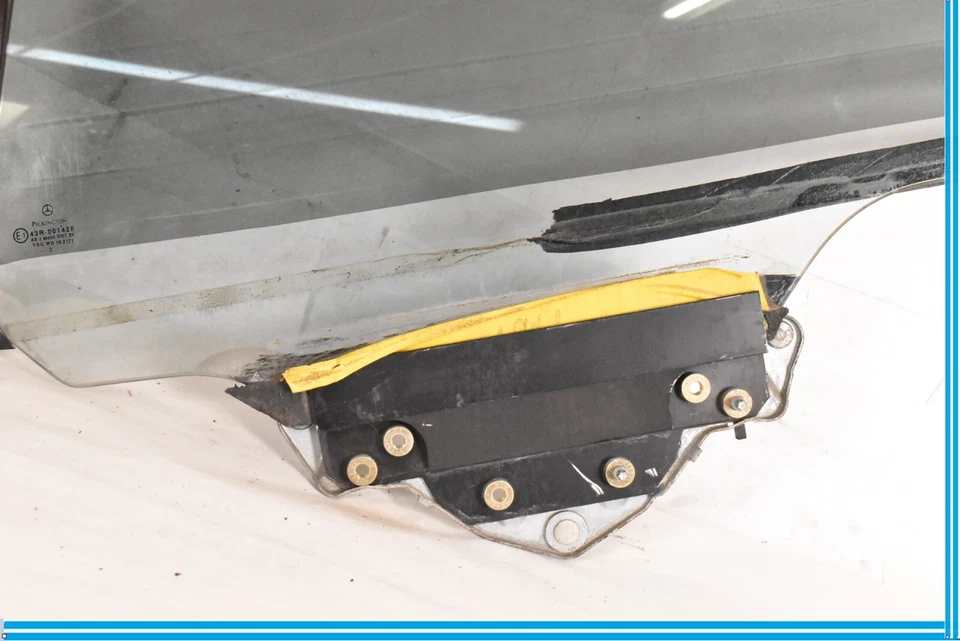 00-06 Mercedes W215 CL600 Cuarto de ventana lado conductor trasero izquierdo vidrio automático OEM Foto 4 de 4