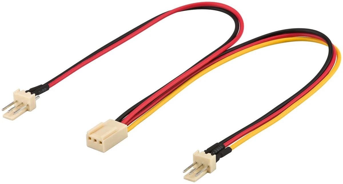 Adaptateur Molex vers 3 x Molex 55cm - Gainée BLEU/NOIR - BitFenix