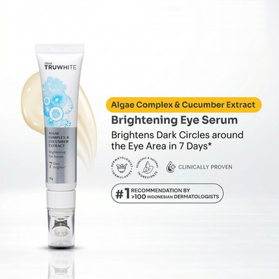 ERHA Truwhite Eye Serum Algae Cucumber Extract Brightening Dark Circles 15g Care