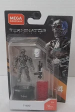 MEGA Construx Terminator T-800 Mini Figure Series 4 NEW on Card; See Description