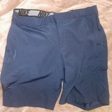 Nike Shorts Men's 36 Navy Blue Dri Fit Golf Performance Athletic Breathable