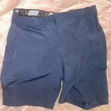 Nike Shorts Men's 36 Navy Blue Dri Fit Golf Performance Athletic Breathable