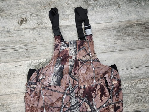 Outfitters Ridge Quilted MENS LARGE Realtree Hardwood Camo Bib Overalls Hunting - Picture 5 of 15