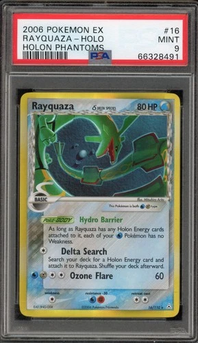 Pokemon Rayquaza EX Holon Phantoms Holo Rare #16 PSA 9 Mint