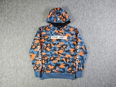 Zoo York Camo Hoodie L Logo Pull Polaire Patineur Grunge Streetwear Camouflage - Photo 1/4