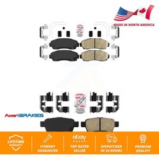 Front Rear Ceramic Disc Brake Pads Kit For 2005-2010 Honda Odyssey KNF-100866