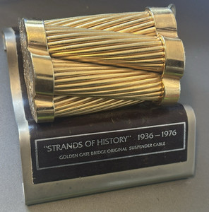 1936-1976 Strands of History GOLDEN GATE BRIDGE Suspender Cable + Medallion COIN