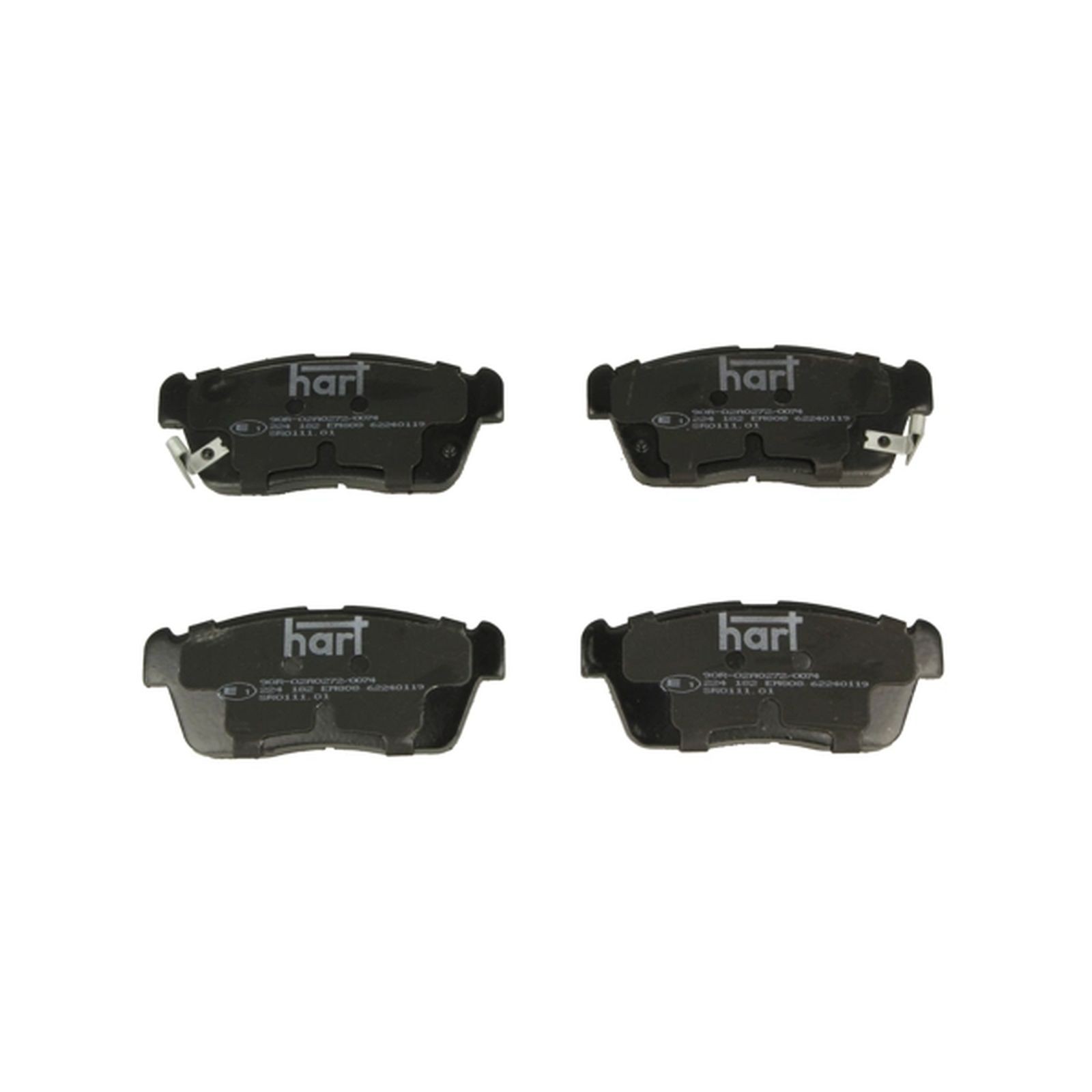 1x ORIGINAL® HART Bremsbelagsatz, Scheibenbremse Vorne für Nissan PIXO Suzuki