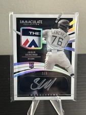 2021 Panini Immaculate #MJ-JS Jesus Sanchez Jacket Laundry Tags RPA #/3