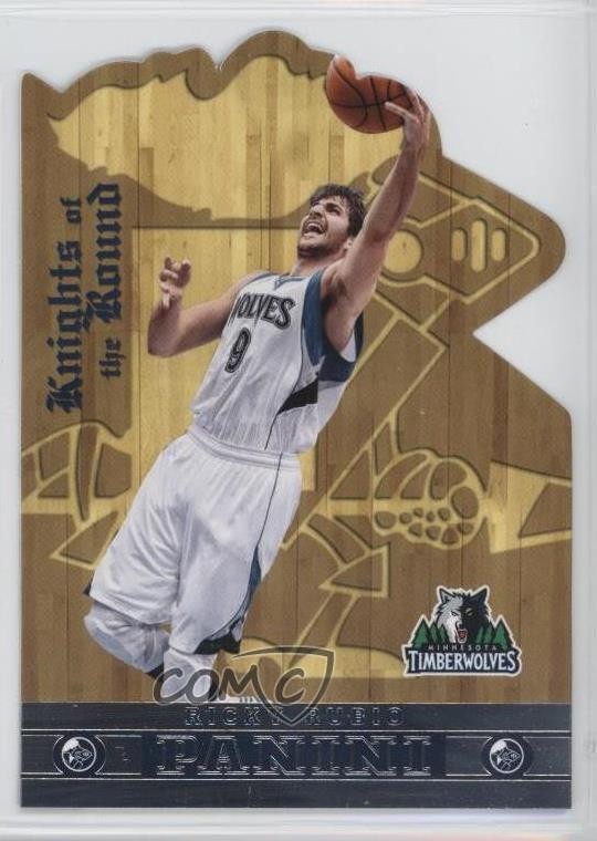 2013-14 Panini Knights of the Round Ricky Rubio #2 2fa