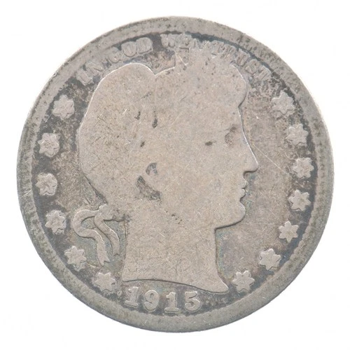 1915 Barber Quarter Estate Coin Collection *332
