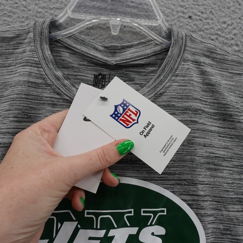 Nike DriFIT NFL New York Jets TShirt Small Gray Mens Team Logo Athletic Tee NWT - Picture 6 of 13