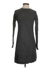 Eliza J Women Gray Casual Dress XS