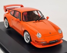 Solido 1/43 Porsche 911 993 Carrera RS Clubsport Orange 1995 Diecast Model Car