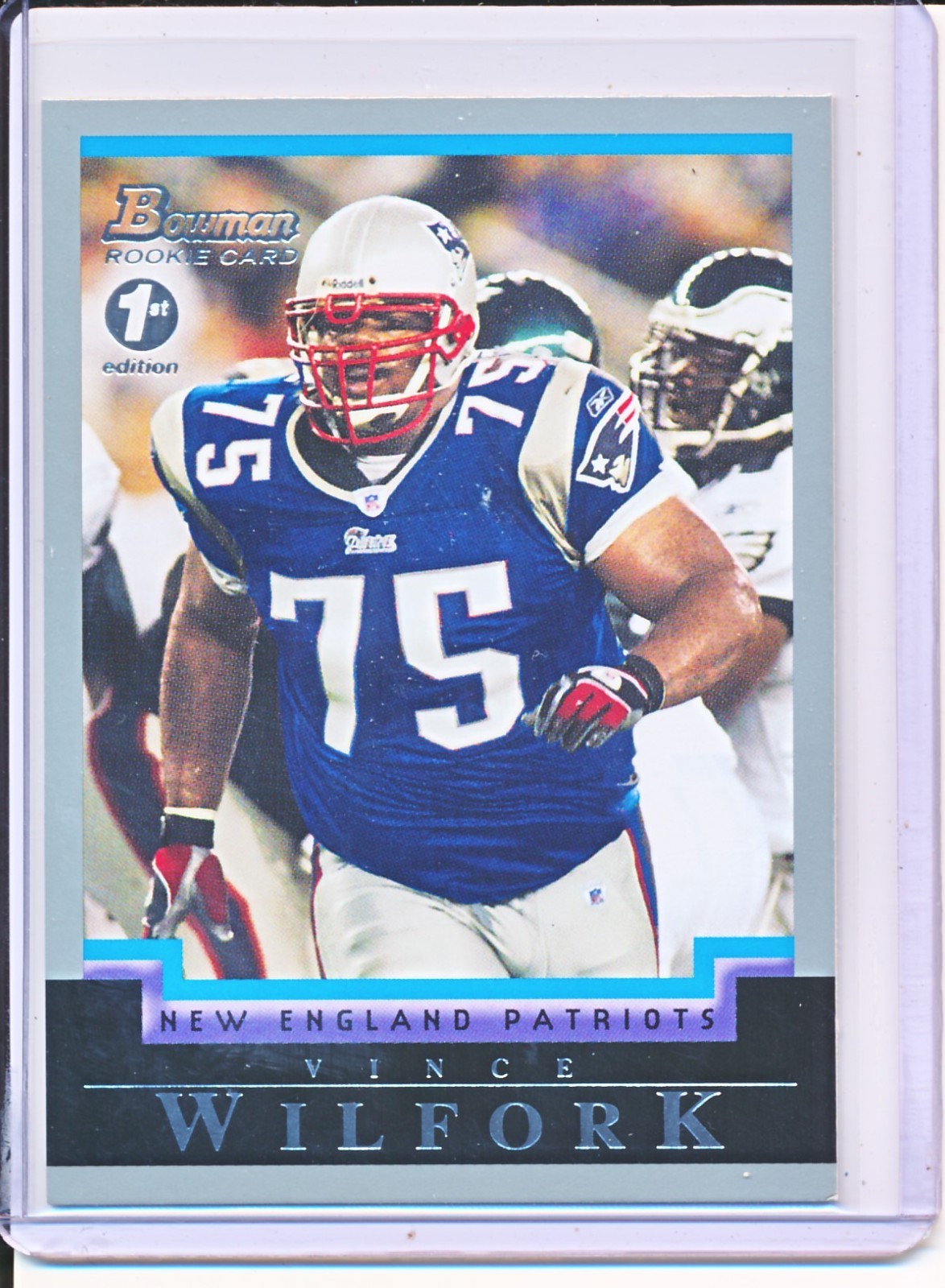 2004 Bowman 1st Edition Vince Wilfork Rookie Card RC #144 -NS