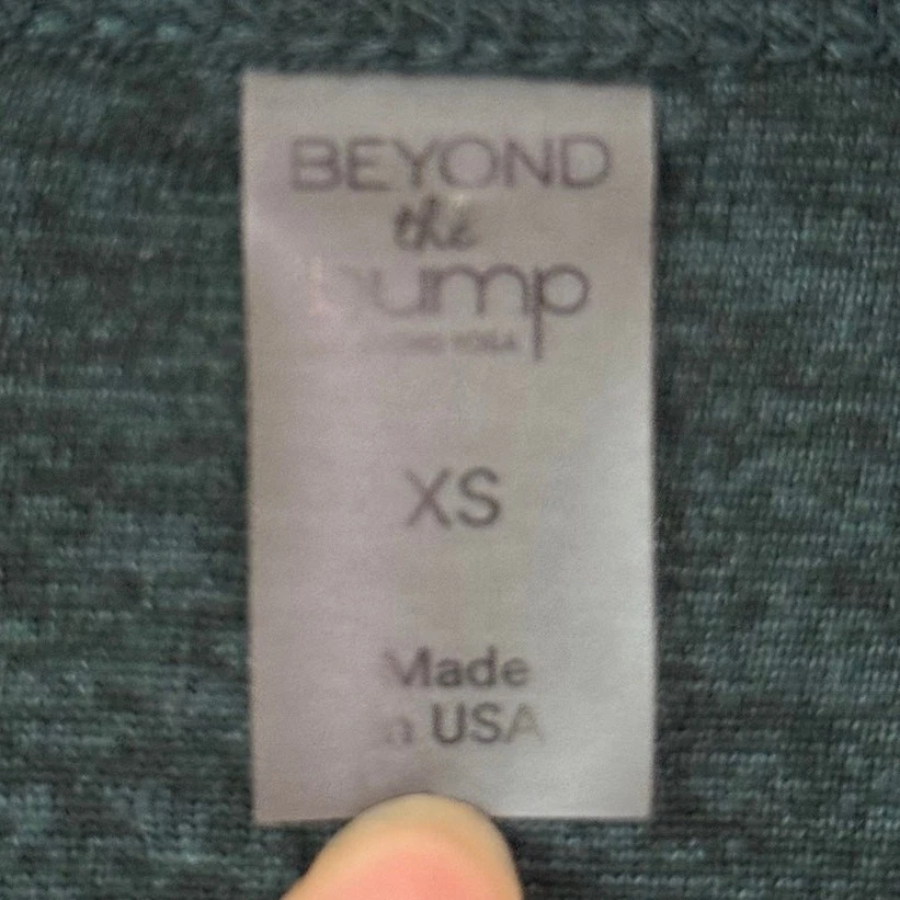 Beyond Yoga Bump Featherweight Feels Like Home Longsleeve Maternity Top Green-XS - Image 4 of 4