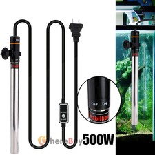 500W LCD Digital Aquarium Heater Stainless stee Submersible Fish Tank Thermostat