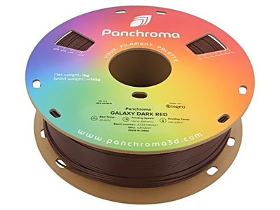CA02027 Filament: PLA 1,75mm galaxy dark red 190-230°C 1kg Panchroma  POLYMAKER