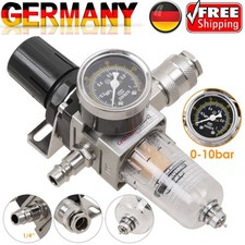 Druckluft Wasserabscheider 1/4" 10 bar Druckminderer Wartungseinheit mit Filter