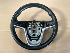 VAUXHALL ASTRA J MK6 GENUINE LEATHER STEERING WHEEL WITH BUTTONS 13351022