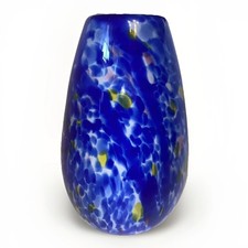 Paralume lampada a sospensione vintage in vetro splatter veneziano multicolore 9,5 pollici