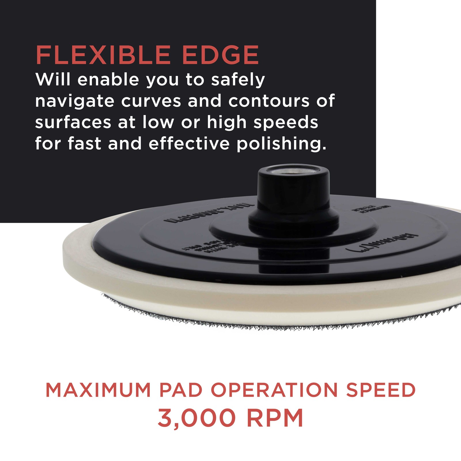 7" Hook & Loop Polisher Buffer Backing Plate Pad, Attach Foam Wool Polishing Pad