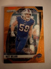 2024 Panini Prizm - Matt Milano #33 Orange Lazer Prizm