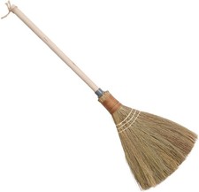 Natural Whisk Sweeping Hand Handle Broom - Vietnamese Straw Soft Broom for Cl...