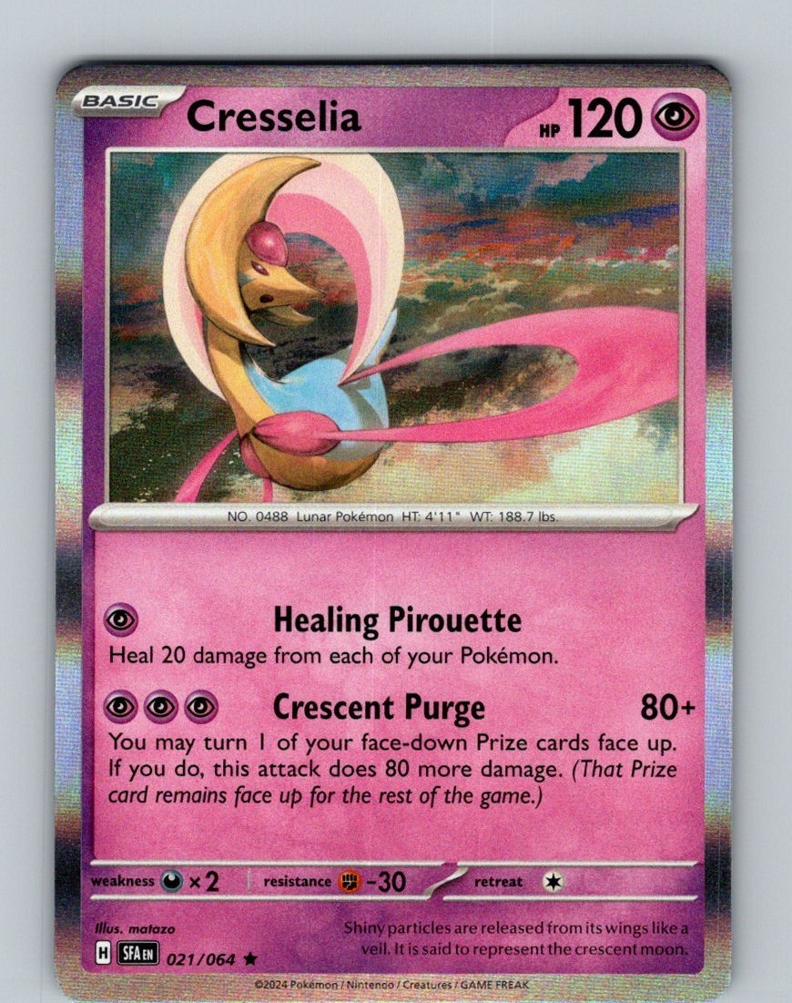 Cresselia 021/064 SV: Shrouded Fable Rare Holo NM Pokemon