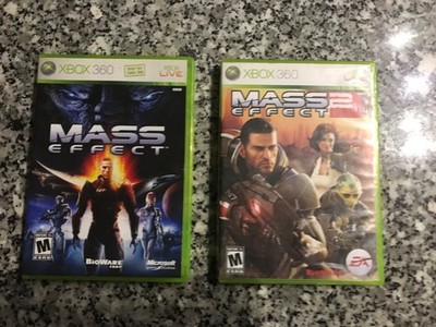 Mass Effect & Mass Effect 2 w/ Original Cases and Manuals [Microsoft Xbox 360]