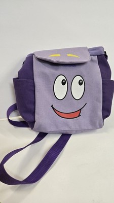 Vintage Dora the Explorer Backpack Canvas Messenger Bag Purple 10x12 Nickelodeon