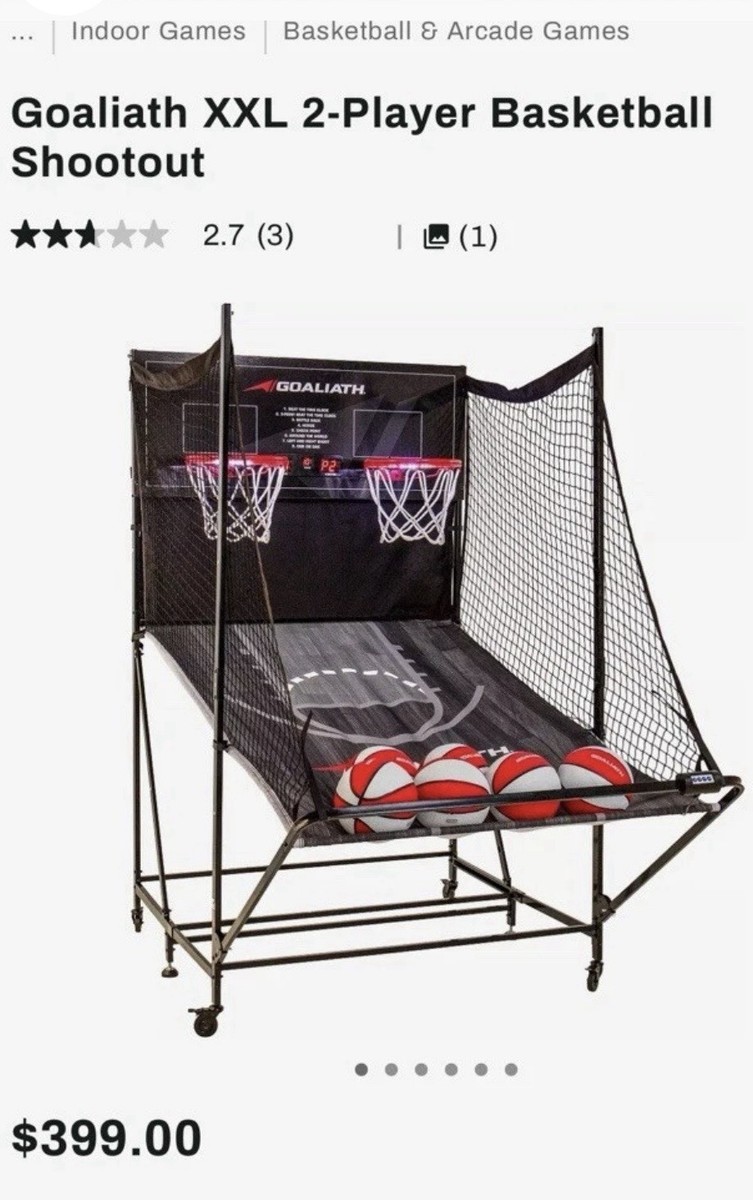 Goaliath XXL 2-Player Basketball Shootout Indoor Arcade Game | eBay