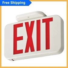 LED Exit Sign - Switchable Red/Green, Thermoplastic, Wall-Mounted Safety Sign